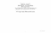 2016-17 Dental Assisting Program Handbook - WITCC · 2016. 1. 20. · in its programs, activities, or employment practices as required by the Iowa Code sections 216.9 and 256.10(2),