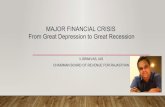 MAJOR FINANCIAL CRISIS From Great Depression to Great ...€¦ · Crisis 1997-2001; the Russian Economic Crisis 1992-97, the Latin American Debt Crisis in Mexico, Brazil and Argentina