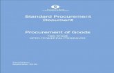 Standard Procurement Document Procurement of Goods · 2021. 6. 10. · Two stage open tendering * Goods * ii. PUBLIC. B. Instructions for use. This Standard Procurement Document is