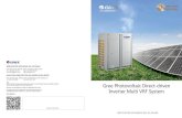 Gree Photovoltaic Direct-driven Inverter Multi VRF System€¦ · Gree Photovoltaic Direct-driven Inverter Multi VRF System consists of photovoltaic power generation system, photovoltaic