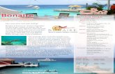 Bonaire - Erie's Home for Scuba Adventure! · 2021. 2. 5. · Bonaire Dutch Caribbean June 5 - 12, 2021 Departs June 5, 2021 Returns June 12, 2021 Duration 8 days/7 nights Cost* $1,482