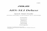 A8N-SLI Deluxe2 ASUS A8N-SLI DeluxeASUS A8N-SLI Deluxe Français 1. Schéma de la Carte Mère Bottom:Mic In Center:Line Out Top:Line In Below: Center/Subwoofer Center: Side Speaker