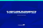 F-SECURE ELEMENTS FOR MICROSOFT 365...F-Secure Elements for Microsoft 365 is a cloud-based security service that is designed to mitigate business email risks in organizations by providing
