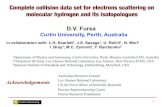 Complete collision data set for electrons scattering on molecular … · 2021. 4. 20. · Complete collision data set for electrons scattering on molecular hydrogen and its isotopologues