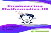 Engineering Mathematics-III - AgriMoon.Com€¦ · Engineering Mathematics-III-: Course Content Developed By :-Dr. J Kumar (Assistant Professor) Dr. P V S N Murthy (Associate Professor)