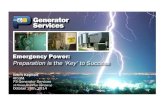 Emergency Generator Power - HCANJ• However, pay attention to air quality. • There are guidelines that prevent the usage of generators on certain days for non‐emergency events