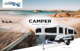 CAMPER - Goldstream RV · 2021. 6. 8. · comprises of a huge club lounge at the front, a large table and dinette area and a spacious kitchen which runs down the side of the camper.