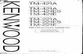 Kenwood TM-221 TM-421user manual€¦ · Kenwood TM-221 TM-421user manual Subject: Kenwood TM-221 TM-421user manual RTX VHF UHF Keywords: Kenwood TM-221 TM-421user manual Created