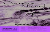 Owner ’s Manual1 Owner ’s Manual Instruction Book for: Models 700, Seven & 710 Bolt Action Centerfire Rifles page 2.....the ten commandments of firearm safety page 7.....important