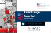 Aircraft Hangar Protection - NCTCOG...2019/11/07  · NFPA 409 states that generators shall be arranged to achieve initial foam coverage in the anticipated aircraft parking area. Design