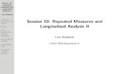 Session10: RepeatedMeasuresand LongitudinalAnalysisII · 2020. 12. 8. · Session10: Repeated Measuresand Longitudinal AnalysisII LeviWaldron Learning objectivesand outline Review