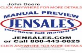 John Deere 4030 Tractor Service Manual - Jensales...John Deere MODEL: 4030 Tractor Volume 1 of 2 THIS IS A MANUAL PRODUCED BY JENSALES INC. WITHOUT THE AUTHORIZATION OF JOHN DEERE