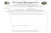 Personal Management · 2016. 1. 12. · Personal Management Scout's Name: _____ Personal Management - Merit Badge Workbook Page. 4 of 20 2. If income exceeds expenses, state how you