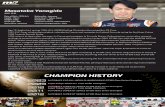 CHAMPION HISTORY - Masataka Yanagida · 2021. 6. 8. · TEAM:HASEMI MOTOR SPORT / No.3 HASEMI MOTOR SPORT ENDRESS Z （NISSAN FAIRLADYZ Z33 / VQ35DE） AUTOBACS JAPAN GT CHAMPIONSHIP（JGTC）