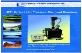 Supercritical Fluid TechnologiesSupercritical Fluid Technologies - … · 2016. 11. 1. · Supercritical Fluid Extractions, Reactions and High Pressure Chemistry HPR-Series High Pressure