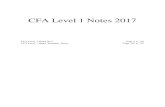CFA Level 1 Notes 2017 - StudyLast · 2021. 1. 11. · CFA Level 1 Notes 2017 Page 2 to 191 CFA Level 1 Ethics Summary Notes Page 192 to 197. Ethical conduct improves outcomes for