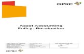 Asset Accounting Policy: Revaluation...Asset Revaluation 2 1. OUTCOMES 1.1 The objective of this policy is to provide accurate financial reporting by ensuring that assets are valued