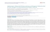 Aptamer-Based Extraction of Ergot Alkaloids from Ergot ... · A sample of ergot contaminated rye feed having a known concentration of ergot alkaloids was used for the ex- traction