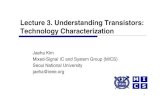 Lecture 3. Understanding Transistors: Technology Characterization · 2018. 1. 30. · Assignment – Technology CharacterizationPlot the Id-Vds curves for W/L=20 /2 nMOS & pMOS Characterize