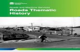 Roads and Maritime Services Roads Thematic History...This thematic history has been prepared for the Roads and Traffic Authority (RTA) as required under Section 170 of the Heritage