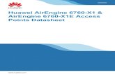 Huawei AirEngine 6760-X1 & AirEngine 6760-X1E Access ......Huawei AirEngine 6760-X1 & AirEngine 6760-X1E Access Points Datasheet 3 Feature Descriptions Wi-Fi 6 (802.11ax) standard