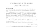 I-7005 and M-7005 User Manual - hitouch.co.kr · 2020. 5. 26. · I-7005/M-7005 User Manual, Rev: B2.2 7MH-018-B22 5 1. Introduction The I-7000 series is a family of network data