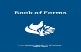 BOOK OF FORMS - Presbyterian Church in CanadaWhen the several Presbyterian Churches in the Dominion were united in the year 1875, in The Presbyterian Church in Canada, a large committee