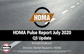 HDMA Pulse Report July 2020 Pulse...• Overall activity levels remain down and the outlook for Q3 indicates suppliers don’t anticipate any meaningful change in the short term. •
