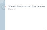 Wiener Processes and Ito's Lemmaefinance.org.cn/cn/FEshuo/Ch12.pdf · 2018. 5. 24. · Wiener Processes and Itô’s Lemma. Chapter 12. 1. Stochastic Processes. A stochastic process