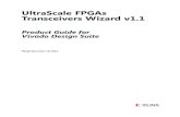 UltraScale FPGAs Transceivers Wizard v1UltraScale FPGAs Transceivers Wizard v1.1 5 PG182 December 18, 2013 Chapter 1 Overview The UltraScale FPGAs Transceivers Wizard (Wizard) is used