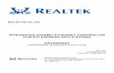 Realtek RTL8111E-VL-CG Datasheet 1...w RTL8111E-VL-CG INTEGRATED GIGABIT ETHERNET CONTROLLER FOR PCI EXPRESS APPLICATIONS DATASHEET (CONFIDENTIAL: Development Partners Only) …