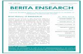 APRIL - JUNE 2018 BERITA ENSEARCH...ENSEARCH, also contributed his article to Berita ENSEARCH. As an ardent environmental enthusiast, he is currently leading the Corporate Sustainability