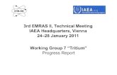 3rd EMRAS II, Technical Meeting IAEA Headquarters, Vienna … · 2011. 3. 16. · information for T in wheat; - Limits in allocation of time and budget - Missing dedication - only