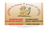 THE FIFTH INTERNATIONAL COMPETITION “HEIRS OF ORPHEUS” · 2017. 8. 27. · - C. Czerny – Etude op. 849 No. 16 - J. S. Bach – BWV 934 from Little Preludes and Fughettas - L.