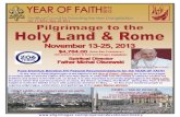 Pope Emeritus Benedict XVI Pastoral Recommendations for ......November 24, 2013: Concluding Celebration of the YEAR OF FAITH. JOIN US. BE THERE. ROME—“SEE OF PETER” Pope Emeritus