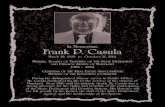 In Memoriam: Frank P. Casula...In Memoriam: Frank P. Casula March 28, 1920 to October 21, 2001 MEMBER, BOARD OFTRUSTEES OF THESTATE RETIREMENT AND PENSION SYSTEM OFMARYLAND 1986 -