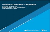 Financial literacy – Taxation, Levels 9 and 10, Economics ... · Web viewIntroduction These sample activities address the Economics and Business curriculum area of the Victorian