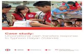 Unconditional cash transfers response to Typhoon Haiyan .... resources/2...Case study: nconditional cash transfers response to Typhoon Haiyan (Yolanda) 1. Humanitarian context Typhoon