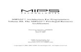 MIPS32™ Architecture For Programmers Volume III: The …durand/CS35101S06/Help/mips32-privarch.pdf · 2006. 2. 11. · MIPS32™ Architecture For Programmers Volume III, Revision