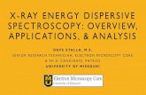 X-RAY ENERGY DISPERSIVE SPECTROSCOPY: OVERVIEW ...emcfiles.missouri.edu/pdf/Lectures/20170117_DS... · 17/01/2017  · ESPRIT: 4 MAIN ANALYSES Increasing spatial information ‘Higher