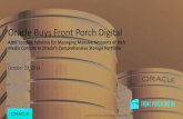 Oracle Buys Front Porch Digital · This document contains certain forwardlooking statements about Oracle and Front Porch Digital, including statements that involv- e risks and uncertainties