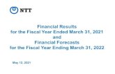 Financial Results for the Fiscal Year Ended March 31, 2021 ...Financial Results for the Fiscal Year Ended March 31, 2021 and Financial Forecasts for the Fiscal Year Ending March 31,