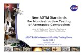 New ASTM Standards for Nondestructive Testing of ......ASME – STP-PT-021 Non Destructive Testing and Evaluation Methods for Composite Hydrogen Tanks 3. ASTM – E 1419 Test Method