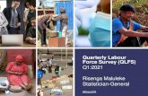 Quarterly Labour Force Survey (QLFS) Q1:2021 Statistician ... QLFS Q1_2021.… · 41,7% 38,0% 55,5% 56,4% 30% 35% 40% 45% 50% 55% 60% 65% 2011 2012 2013 2014 2015 2016 2017 2018 2019