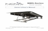Nova NMS Mechanical Dock Leveler Owners Manual...warnings in owner’s/user’s manual. 2. Use of leveler restricted to trained operators 3. A lway sc h ok t ri e eng ag e tru ck res