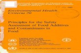 Principles for the Safety Assessment of Food Additives and Contaminants … · 2021. 5. 28. · ASSESSMENT OF FOOD ADDITIVES AND CONTAMINANTS IN FOOD . 1985 and/or 1986 JECFA Members