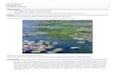 Art Monet Lesson - St Oswalds Catholic Primary School · Year 5 Art lesson Claude Monet The Water Lily Pond Objectives(s) • investigate the artwork of Claude Monet • learn about
