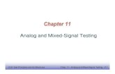 Chapter 11 AMS slides 091806 - Elsevier.com...VLSI Test Principles and Architectures Chap. 11 -Analog and Mixed-Signal Testing -P.36 For transient response testing Application: Filter,