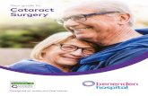 Your guide to Cataract Surgery - Benenden Hospital · He specialises in cataract surgery for complex cases, major eye trauma and vitreoretinal surgery, which includes dealing with