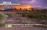 New Mexico Wilderness Alliance | The New Mexico Wilderness Alliance is ... - ANNUAL REPORT · 2015. 10. 20. · Wilderness Alliance, We are pleased to present to you our annual report